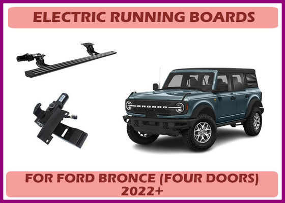Bậc lên xuống điện Ford Bronco bằng đồng, có thể thu vào, có bàn để chân điện với khả năng tiếp cận được cải thiện