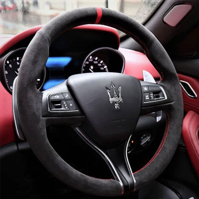 Maserati Series Flat Buttom Customized Steering Wheel With Shiny Black Carbon